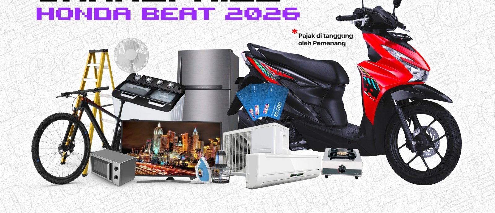 Deretan hadiah doorprize GSC 2026: sepeda, kulkas, TV, AC, kompor, dan lainnya